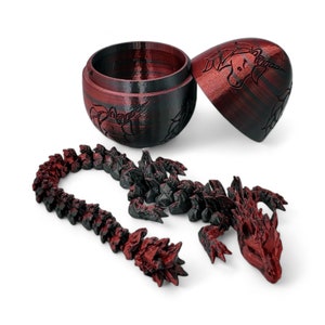 Huevo de dragón de unicornio - Articulaciones articuladas de dragones de 14,5&quot; - Huevo de dragón misterioso con temática de unicornio, TDAH, alivio del estrés