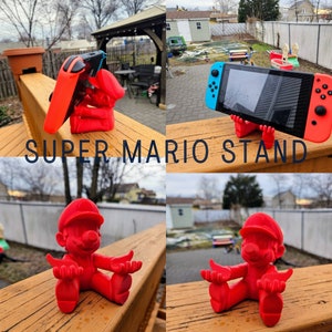 Super Mario Phone Stand - Nintendo Switch Charge and Play Stand - Super Mario Holder For Nintendo Switch image 1