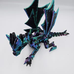 Great Stone Winged Dragon - Articulating Dragon Fidget Toys - Stress Anxiety Relief, ADHD - Large Adult Dragons image 7
