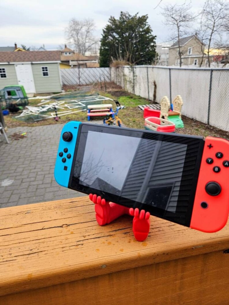 Super Mario Phone Stand - Nintendo Switch Charge and Play Stand - Super Mario Holder For Nintendo Switch image 2