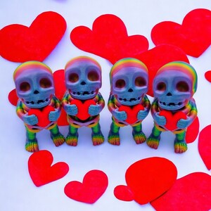 skeleton holding heart valentines day gift zou3d 3d printer 3d printed
