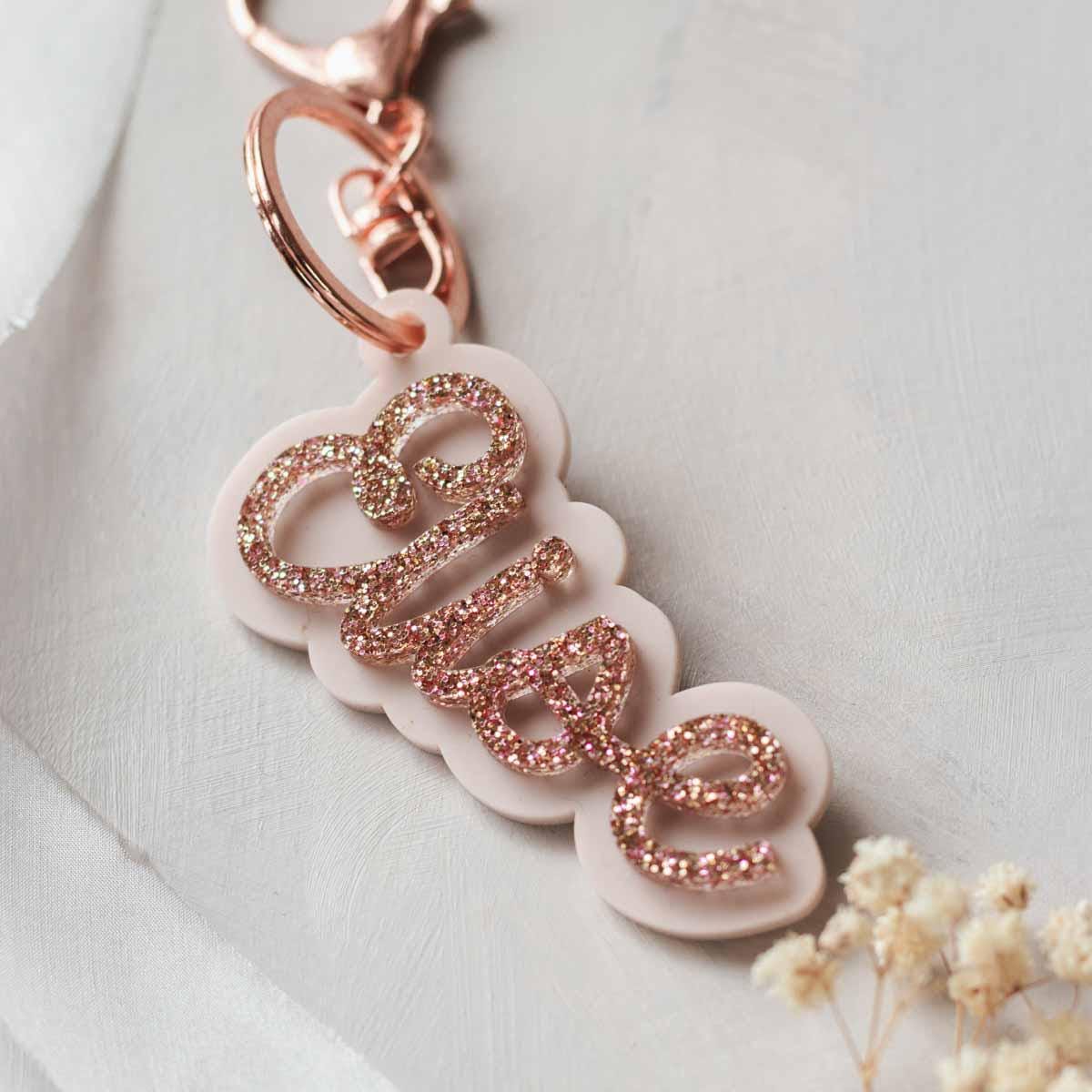 Personalized Keychains With Names | Two-layered | Individual | Gift ...