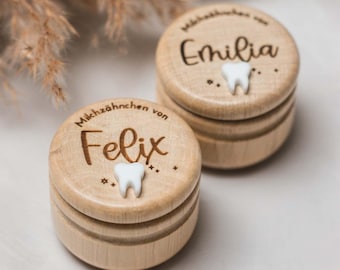 Personalisierte Zahndose für Milchzähne | Design Zähnchen | Zahnbox
