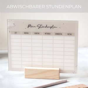 Wipeable timetable | Boho design