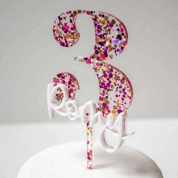 Cake Topper Number & Name | Personalized