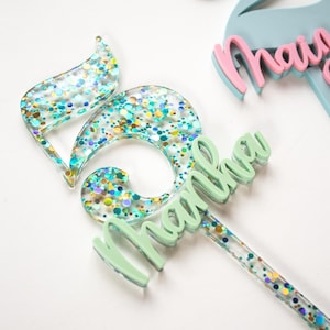 Cake Topper Number & Name | personalized