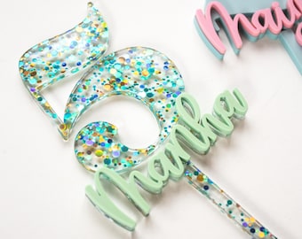 Cake Topper Number & Name | personalized