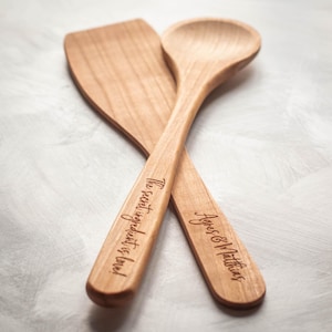 Personalized cooking spoon/spatula with engraving | Personalized to your wishes | Souvenir, gift for weddings, housewarmings, Mother's Day & Father's Day
