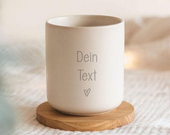 Personalized mug | Ceramic mug | Your individual text design #1 | Gift for girlfriend & loved ones | Souvenir