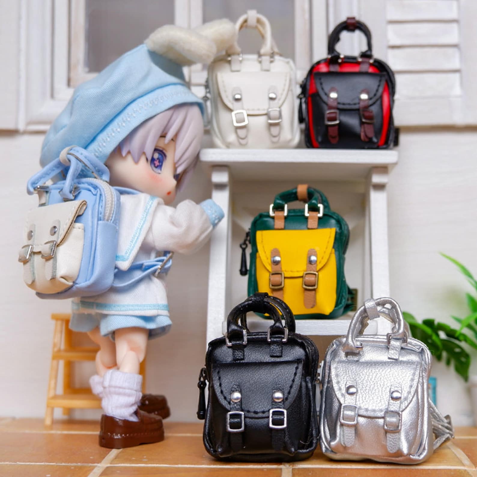 Nendoroid Bag Obitsu11 Fashion Backpack Leather Bag 1/12 1/8 | Etsy