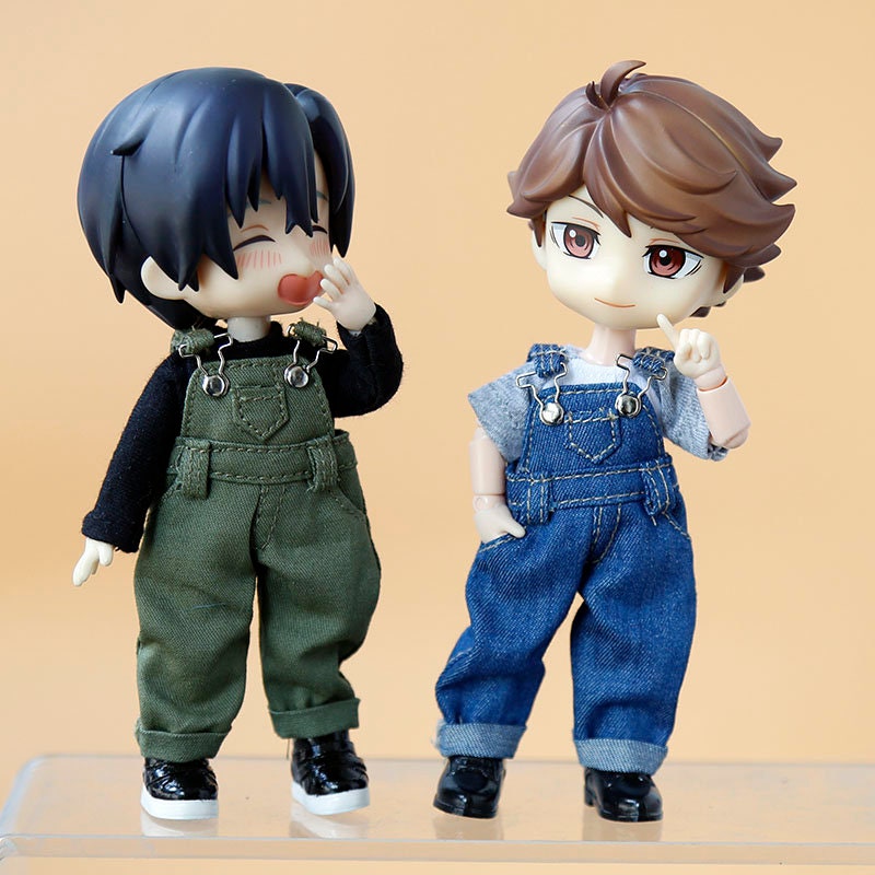 オビツ11 服 ファッションパンツ 人形用 デニム オーバーオール ズボン
