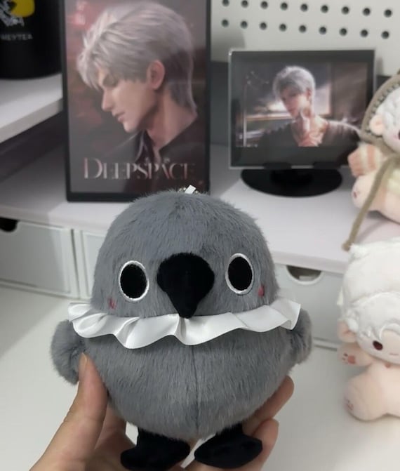 Love and Deepspace Sylus doll mephisto doll Grumpy Crow plush 12cm Backpack accessories ita bag  Zayne snowman Xavier bunbun Rafayel fish