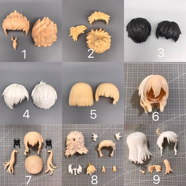 Nendoroid hair obitsu11 hair change color customization