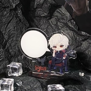 Love and Deepspace Sylus Cartoon acryl standee シン、진운 Standee Sylus cadeau Desktop prikbord