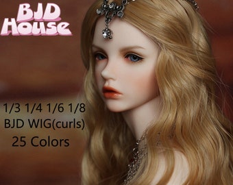 25 Farben BJD Perücke Fair Größe 1/3 1/4 1/6 1/8 Long Wave High Temperature Fiber Hair for Dolls Pullip Perücke LATI Perücke