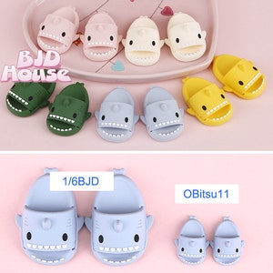 5 colors shark slippers Nendoroid shoes Obitsu11 clothes shoes 1/6BJD shoes