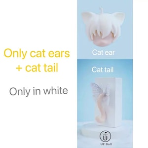 UFdoll body 1/12 BJD body Body for Nendoroid for obitsu11 body monster body Cat ears + tail
