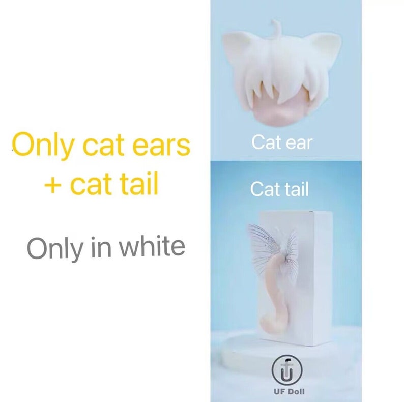 UFdoll body 1/12 BJD body Body for Nendoroid for obitsu11 body monster body Cat ears + tail