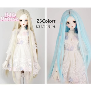 BJD wig 25 colors to choose from 1/3 1/4 1/6 1/8Fashion long hair SD wig pullip wig LATI wig
