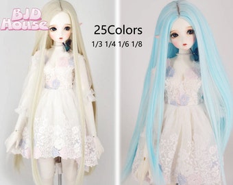 BJD wig 25 colors to choose from 1/3 1/4 1/6 1/8Fashion long hair SD wig pullip wig LATI wig