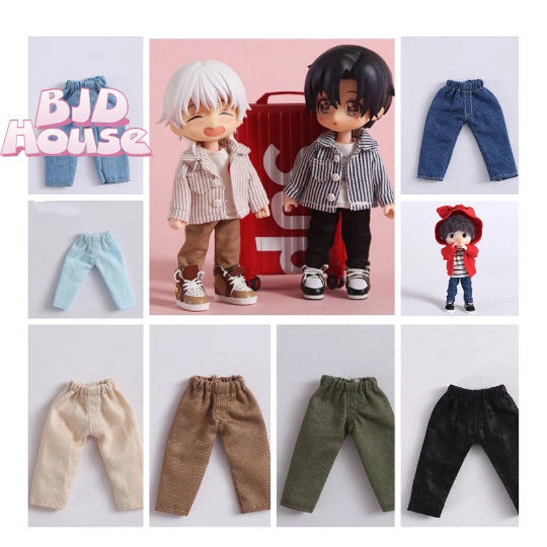 Obitsu11 clothes ob11 Jeans pants dolls pants P9、1/12 BJD GSC shorts pants 7 colors 