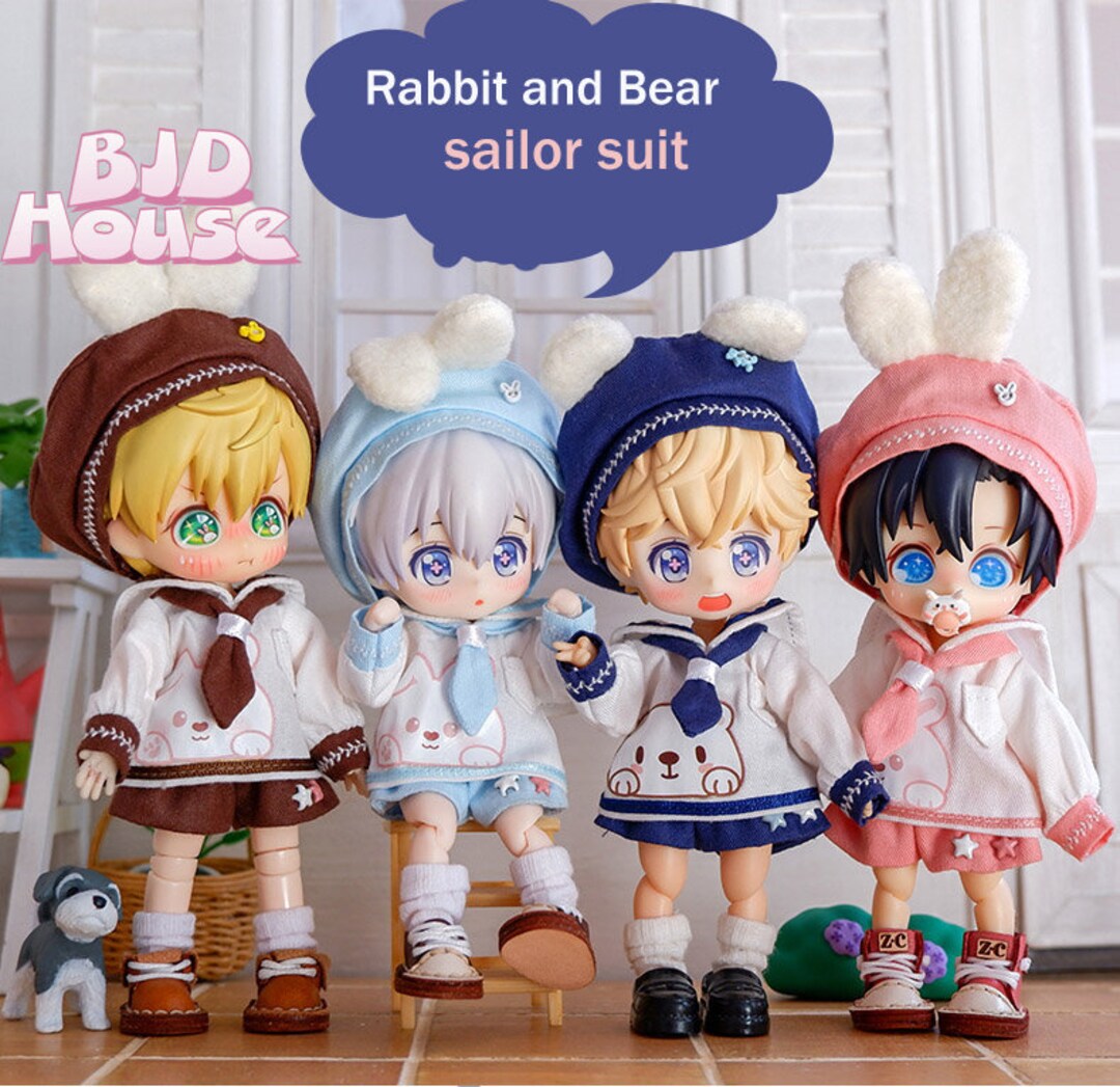 Nendoroid Clothes Set Obitsu11 Clothes Fashion Dolls Sailor Suit Bunny