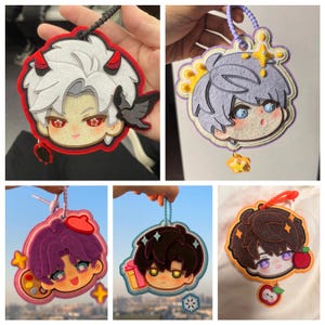 Love and Deepspace Sylus Xavier Zayne Rafayel Caleb Backpack accessories ita bag accessories Grumpy Crow snowman art bird yellow
