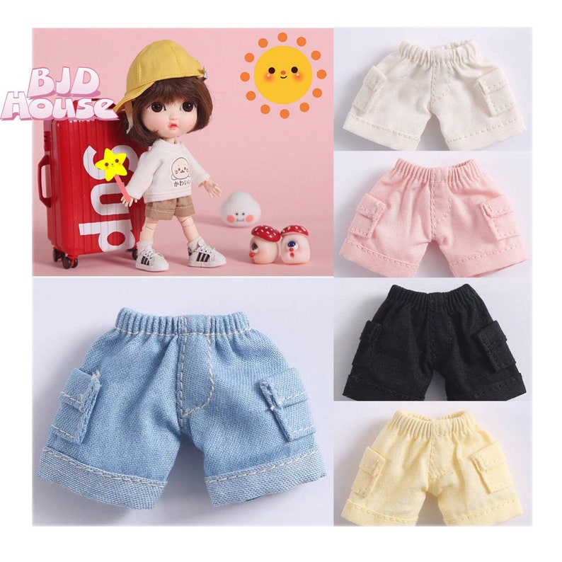 Obitsu11 clothes ob11 dolls pants P9、1/12 BJD shorts pants 9 colors 