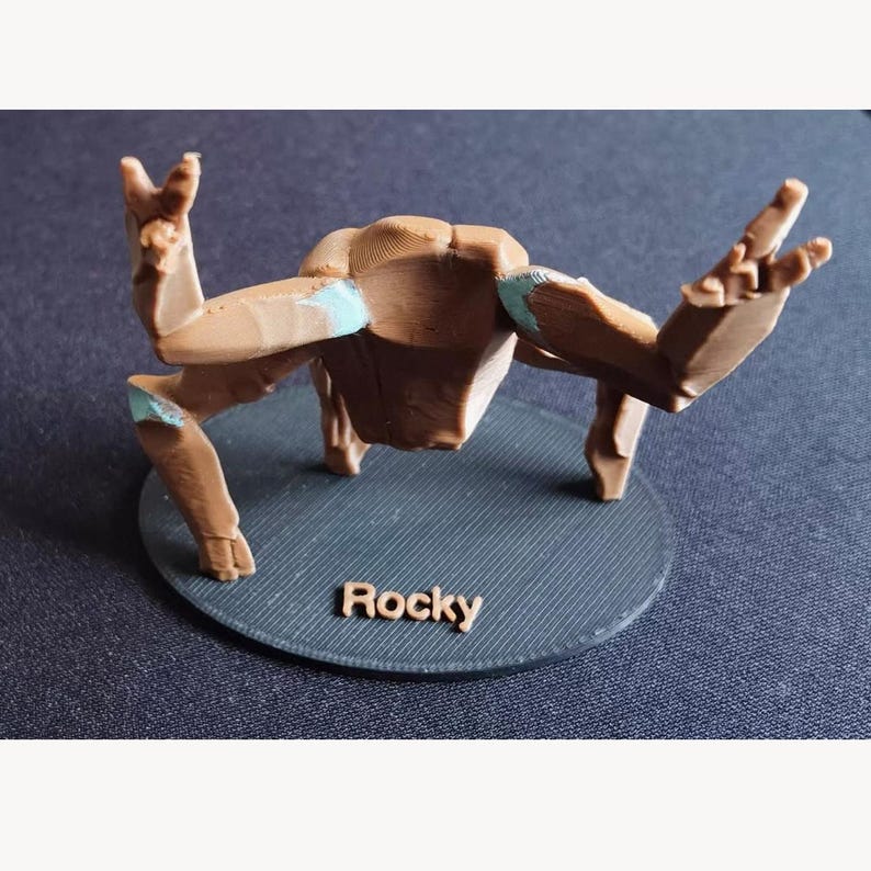 Rocky Desk Buddy Figurine Project Hail Mary – Sci Fi Alien Companion, 3D Printed Desk Toy hand painted image 5