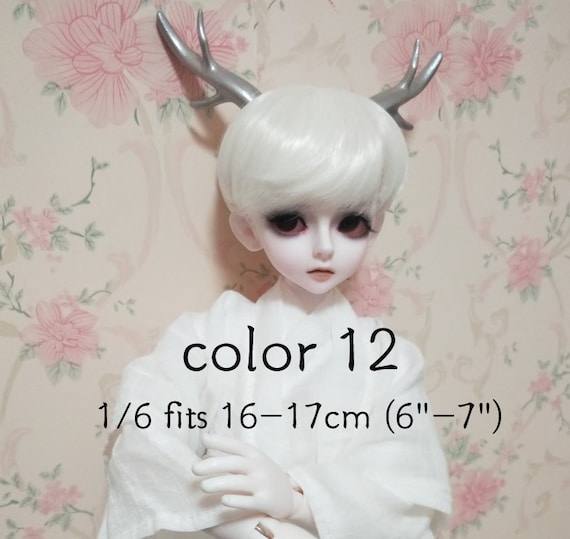 9-10inch Twin Long Wave Ponytail BJD Wig Blythe Size Synthetic Mohair Doll Hair