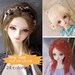 BJD wig SD Msd Yosd Dolls wig 3-4' 5-6', 6-7', 7-8', 8-9', 9-10' 24 colors any size to choose pullip wig LATI wig 