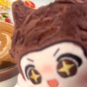 Love and Deepspace 10cm doll Valko plush doll Cute Werewolf Printed body A card and a badge as a free gift image 3