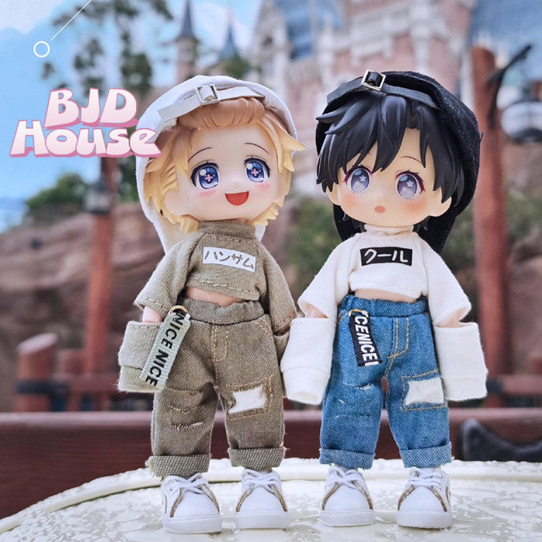 Obitsu11 Clothes Sweater Ripped T-shirt Jeans Suit Set GSC Nendoroid 1/ ...