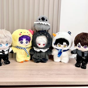 Poupée peluche Love and Deepspace 20 cm Poupée peluche Sylus Xavier Zayne Poupée peluche Rafayel Caleb Squelette cheveuxセイヤ、レイ、ホムラ、シン、심성훈、이서언、기욱、진운