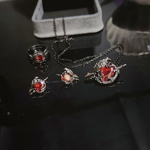 Love and Deepspace Sylus Crow Brooch Crow necklace Crow ring earrings  handmade accessories シン、진운 Crow Brooch accessories Sylus gift