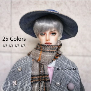 Peluca BJD 25 colores a elegir 1/3 1/4 1/6 1/8 Moda cabello corto SD peluca pullip peluca LATI peluca
