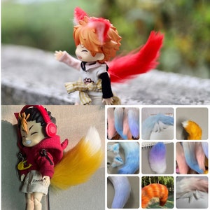 Obitsu11 benutzerdefinierte Schwanz Nendoroid Anpassung Plüsch Ohren benutzerdefinierte Plüsch Schwanz jede Farbe kann gemacht werden