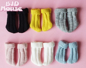 10 Colori Obitsu11 calze elastiche filettate Calze bambola per Blythe OB11 1/12 BJD Nendoroid GSC Calze bambola