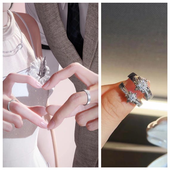 Love and Deepspace Ring Accessories Xavier Couple Rings Zayne