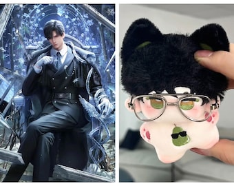 Love and Deepspace Zayne 10cm plush handmade doll レイ  이서언 doll Rafayel Keychain Doll Bag accessories Zayne glasses 10cm clothes