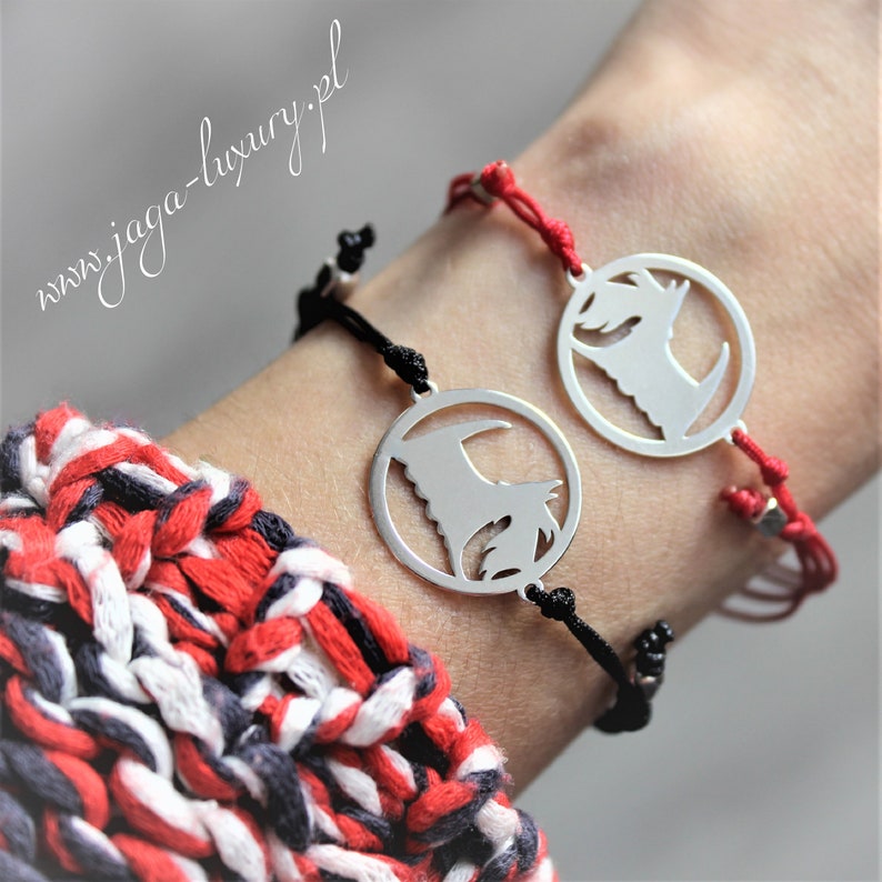 Sterling Silver Ag and jewelry cord Scottish Terrier jewellery Bracelet with Scottish Terrier. Scottish Terrier bracelet