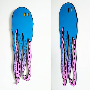 Octopus. Acrylic on wood. Made to order.