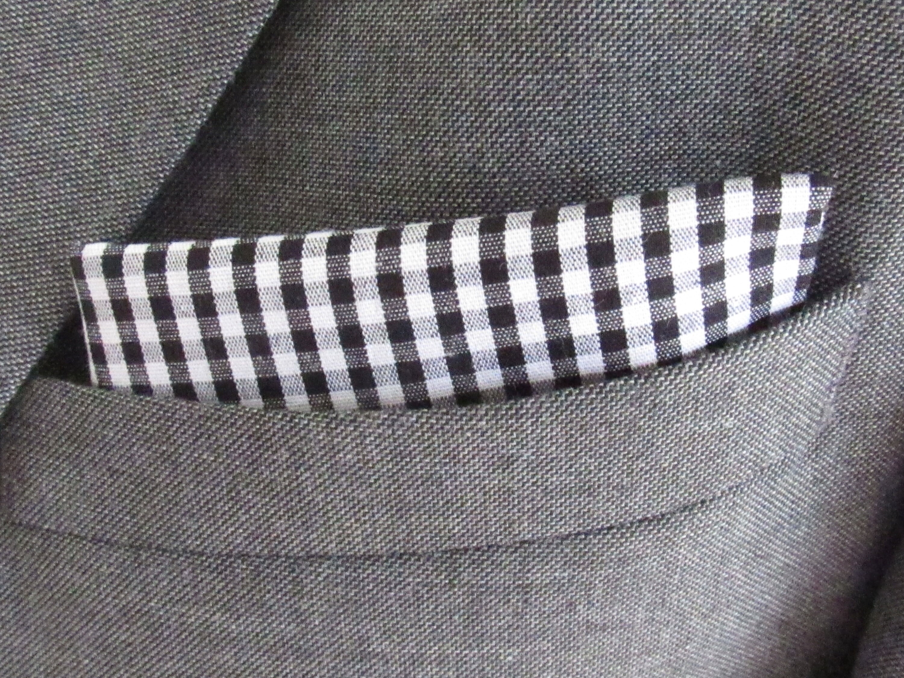 Hankie Pocket Square Handkerchief RED Gingham 2 Check Quality Cotton UK Made