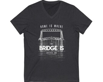 Joe Polecheck Photography - "Home is Where the Bridge Is" V-Neck