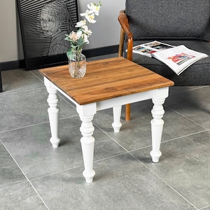 Modern Coffee Table Walnut Side and End Table Mid Century Modern Living Room Furniture