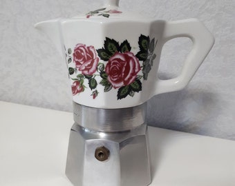 Vintage Flory Express Espressokocher, ca 21 cm hoch