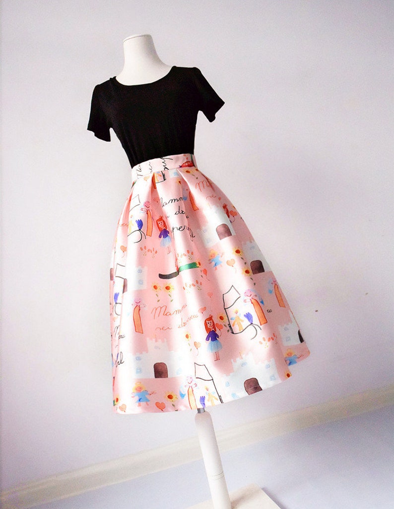 Maxi Skirt Custom Made Umbrella Skirt Casual Skirt Vintage Skirt Ladies Skirts A-line Skirt Puff Skirt Party Skirt Office Skirt