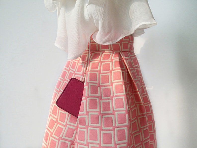 Custom Made Office Skirt A-line Skirt Autumn Skirt Spring Skirt Puff Skirt Umbrella Skirt Vintage Skirt Winter Skirt Maxi Skirt