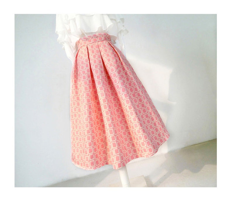 Custom Made Office Skirt A-line Skirt Autumn Skirt Spring Skirt Puff Skirt Umbrella Skirt Vintage Skirt Winter Skirt Maxi Skirt