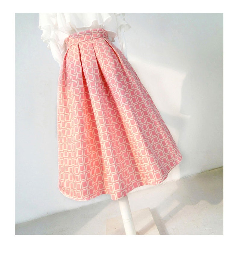 Custom Made Office Skirt A-line Skirt Autumn Skirt Spring Skirt Puff Skirt Umbrella Skirt Vintage Skirt Winter Skirt Maxi Skirt